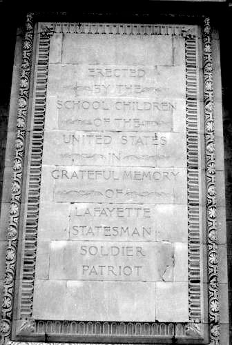 Lafayette Statue Dedication.